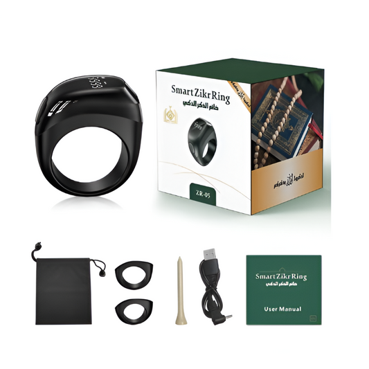 Smart Zikr Ring ZR-05, Digital Tasbih Counter Smart Ring with OLED Display