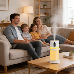Portable Desktop Humidifier 300ml with LED Night Light and Timer