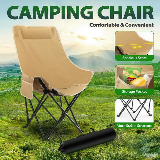 Oversize Outdoor Folding Camping Moon Chair