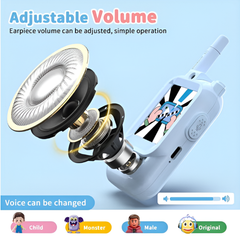 Children's Interactive Video Walkie Talkie, Rechargeable Kids Interactive Set with Camera and Voice Chat
