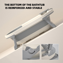 5 IN 1 Folding Baby Bathtub Set with Washbasin, Bucket and Water Ladle