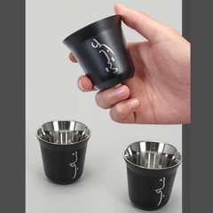 3 IN 1 500ml Thermal Vacuum Flask with 2 Arabic Coffee Gahwa Cups [GIFT EDITION]