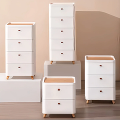 Modern Bedroom Chest of Drawers, Bedside Storage Shelves for Home