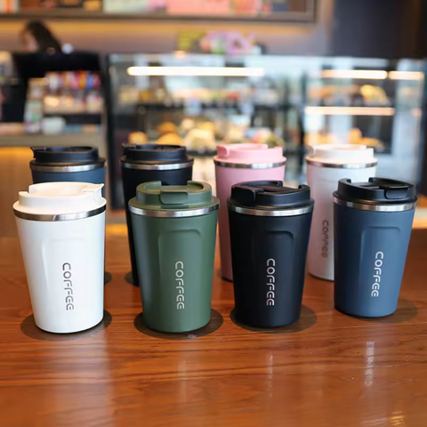 510ml Double Wall Tumbler Coffee Cup, Vacuum Insulated Travel Mug with Lid