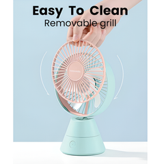 Moxedo Rechargeable Desktop Mini Portable Fan