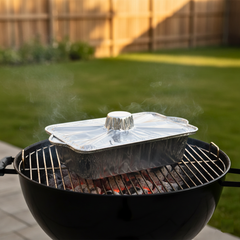 Square Shaped Food Packaging Container Aluminium Foil Pot with Lid