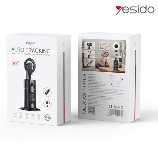 Yesido Wireless 360° Auto Face Tracking Stabilizer Tripod - Al Cloud Eye Tracking Device