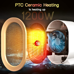 Portable Electric Air Heater 1200 W