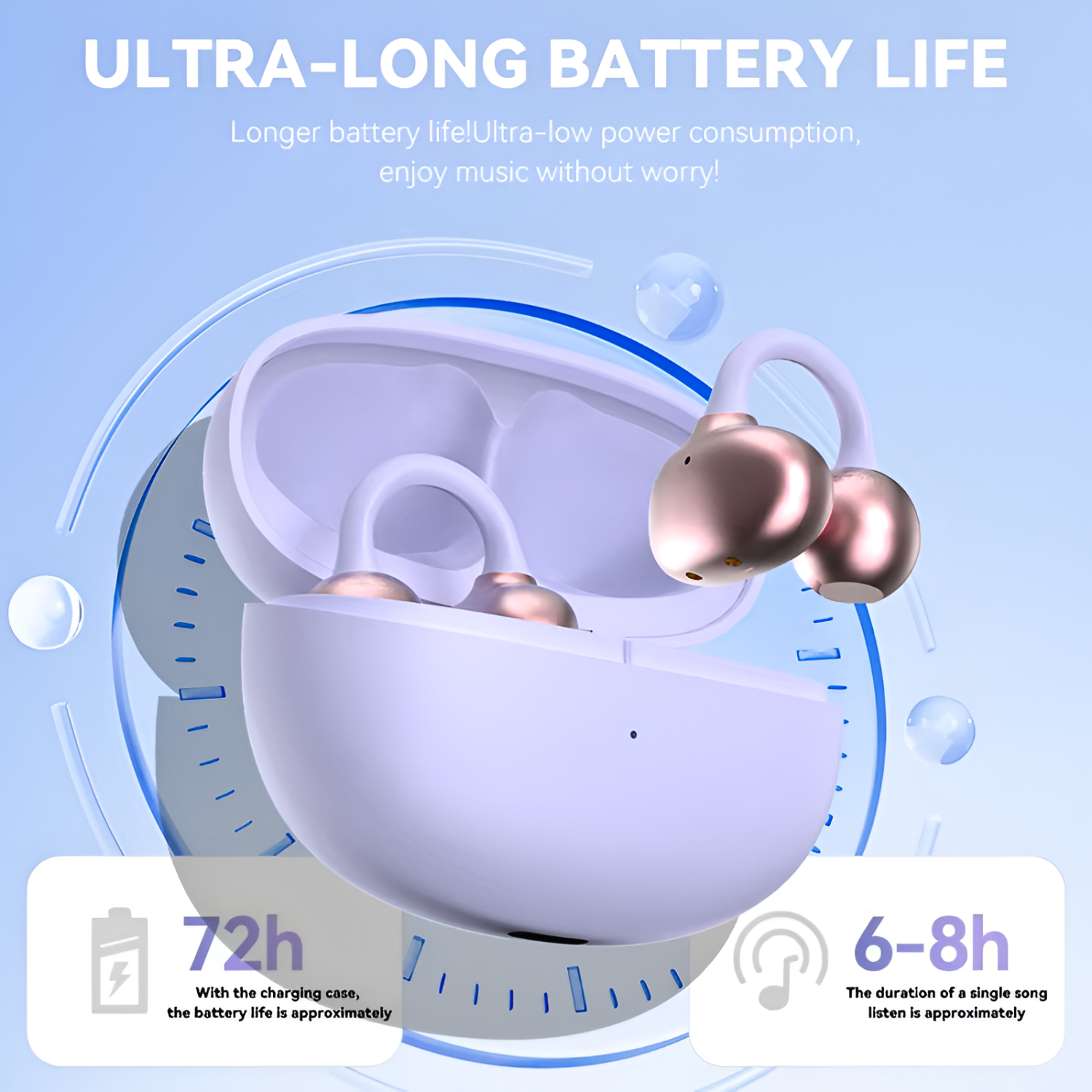 Smartbarry H66 Clip-On TWS Wireless Earphones