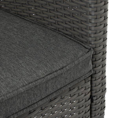 4 Seater Patio Outdoor Furniture Set, 4 Person Cushion Sofa Chairs with Center Coffee Table