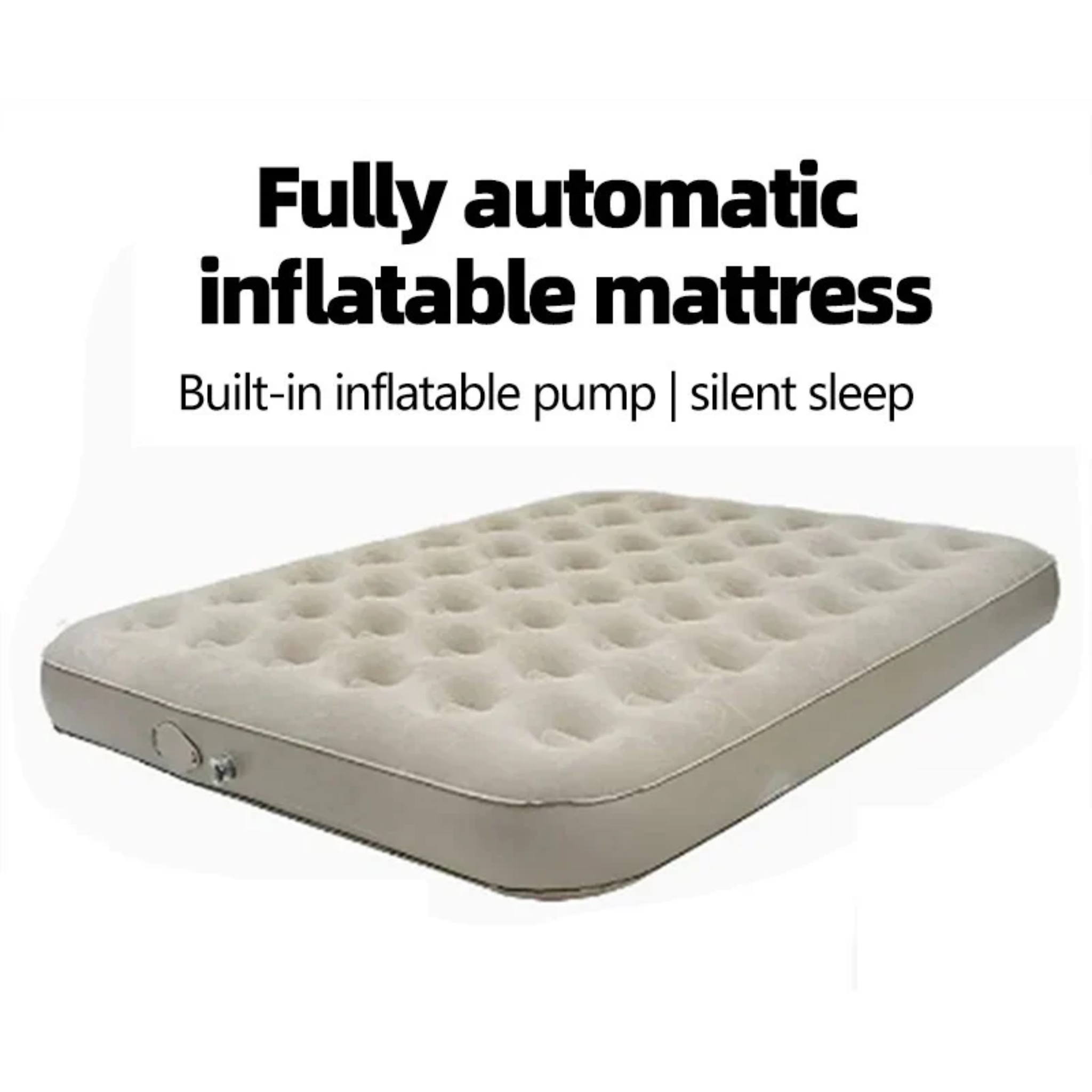 Portable Inflatable Blow Up Air Mattress Bed with Built-in Automatic Pump for Outdoor Camping