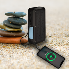 Powerology 27000mAh Solar Wireless Charging Power Bank