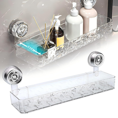 Wall Mounted Suction Cup Storage Holder for Bathroom Shower Supplies