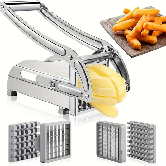Stainless Steel Manual Potato Cutter Shredder, French Fry Maker