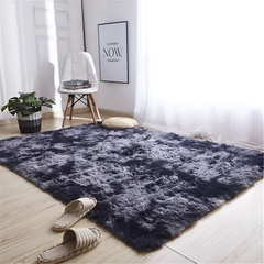 Ultra Soft Fluffy Indoor Rug Plush Carpet for Bedroom and Living Room 160 × 230 cm Dark Grey