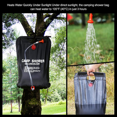 5 Gallon / 20 Liter Portable Camping Shower Bag