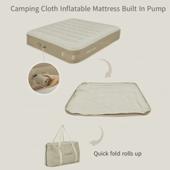 Portable Inflatable Blow Up Air Mattress Bed with Built-in Automatic Pump for Outdoor Camping