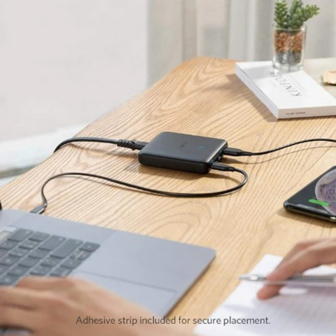 Anker PowerPort Atom 3 Slim 65W - محطة شحن سريعة متعددة المنافذ عالية السرعة بأربعة منافذ