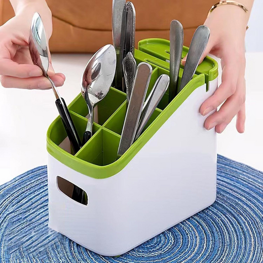 Utensil & Cutlery Holder Drying Organizer Rack