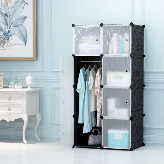 8 Cubes Portable Collapsible Wardrobe Cabinet