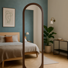 Vertical Standing Mirror with Wooden Frame 40 x 155 cm