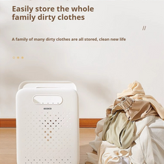 Ecoco Wall Mounted Laundry Basket with Undergarments Compartment