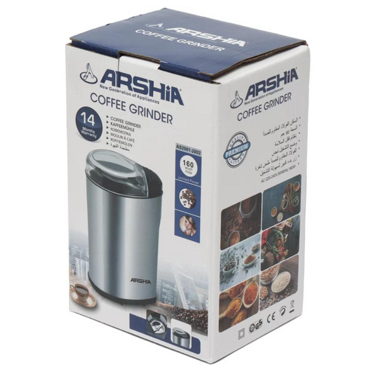 160W Stainless Steel Coffee Grinder