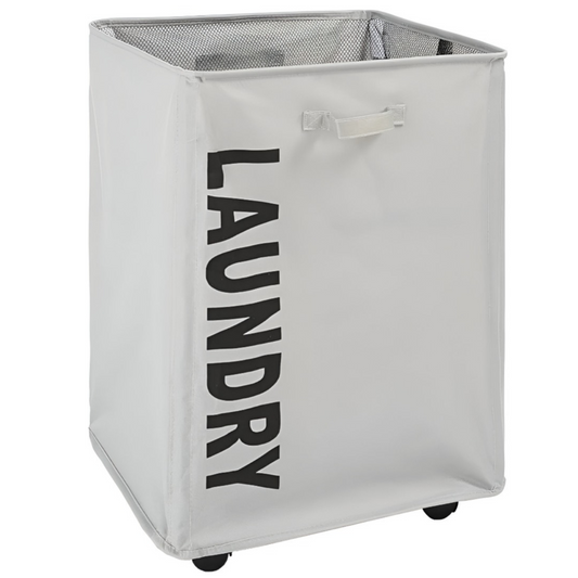 80 Liter Collapsible Laundry Basket with Wheel