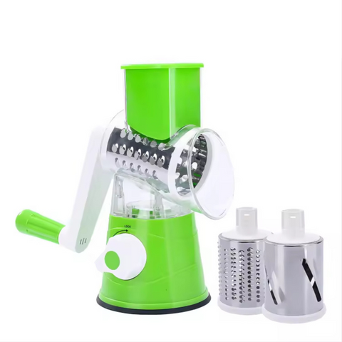 Manual Vegetable Cutter - Rotary Vegetable Slicer Shredder Chopper Machine