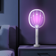 TakTik 2700V Electric Mosquito Swatter Racket with UV Light & Charging Base
