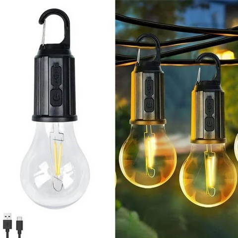 Rechargeable Camping Lantern Bulb with Tent Hanging Hook