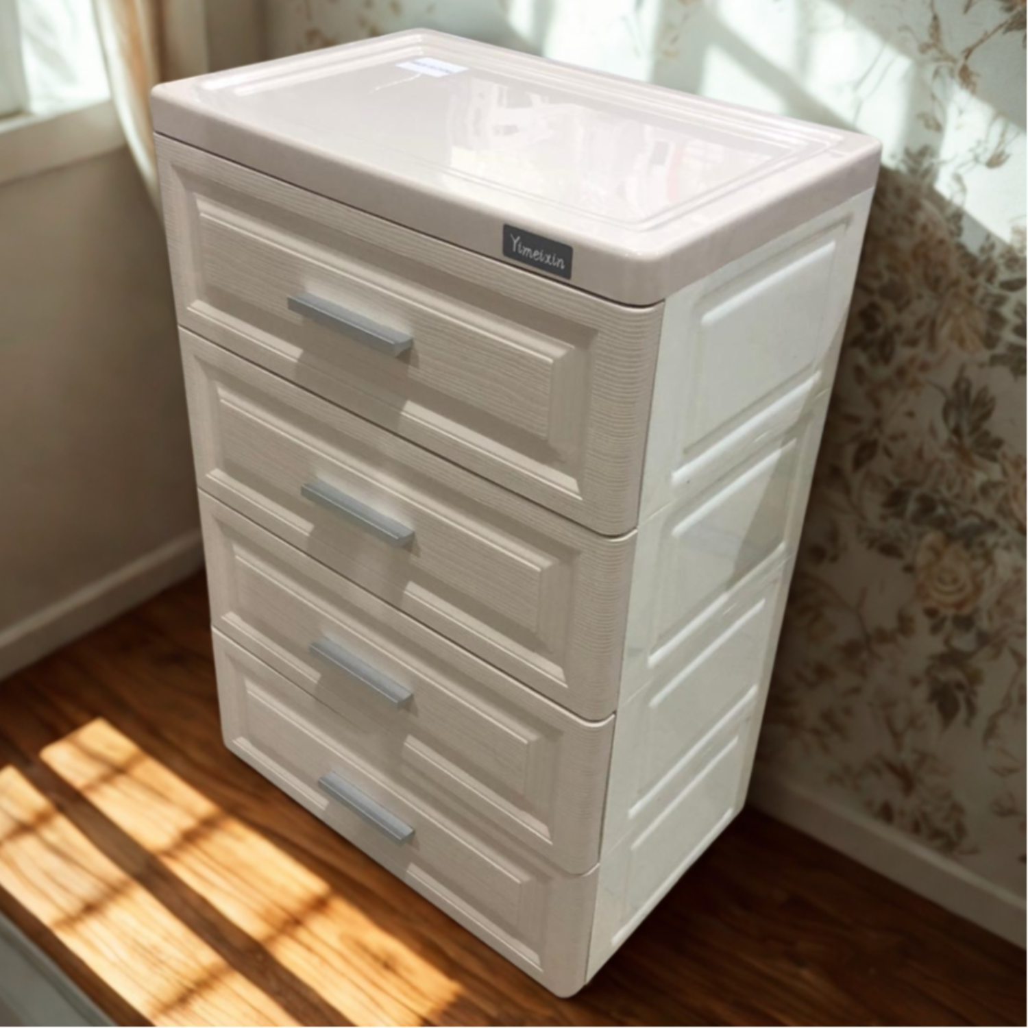 4 Drawers Plastic Storage Organizer Cabinet Shelf