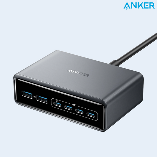 Anker Supercharged Multi-Port Desktop Charging Station (200W, 6 Ports, GaN)