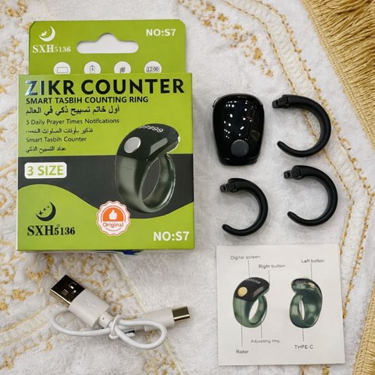 Zikr Counter Smart Tasbih Counting Ring SXH5136 S7
