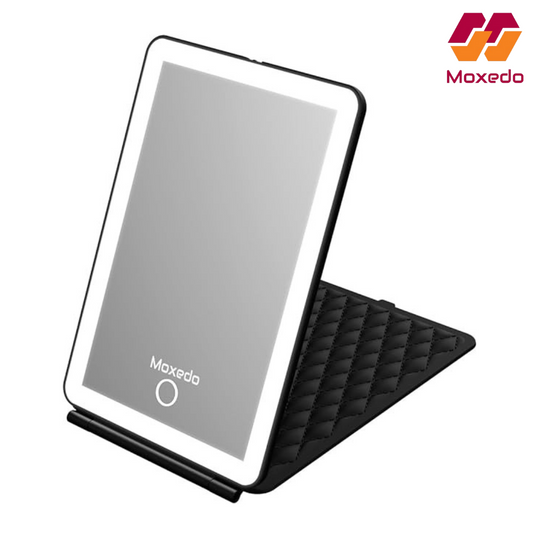 مرآة مكياج Moxedo Ultra Slim مع 3 أوضاع إضاءة