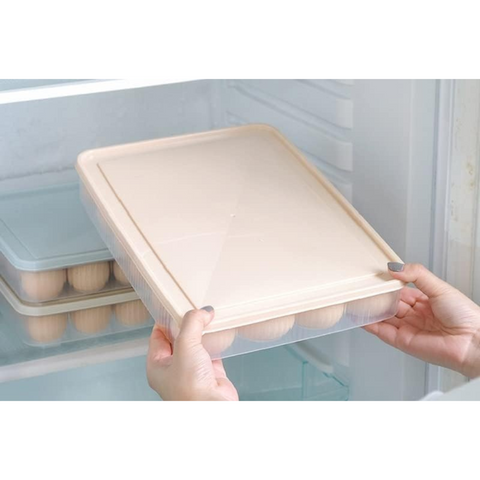 24 Grid Egg Fresh Keeping Storage Box for Kitchen & Refrigerator