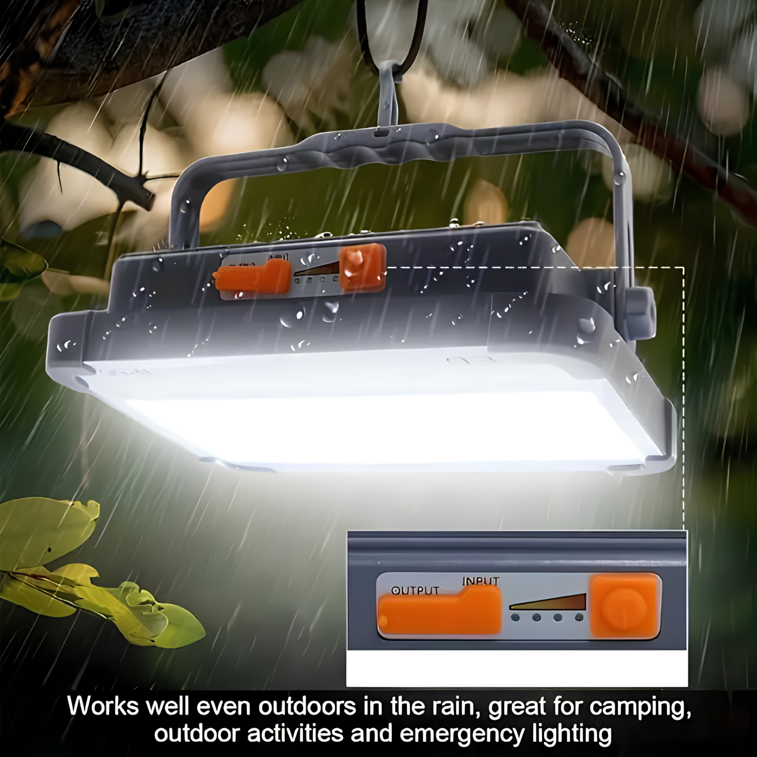 Solar LED Light with Magnetic Mount, USB Charging and IP66 Waterproof