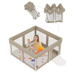 Folding Playpen Easy to Install | 127 x 127 x 65 cm