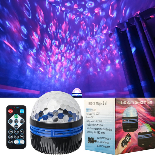 Starry LED Night Projection Light Magic Ball with Remote Control