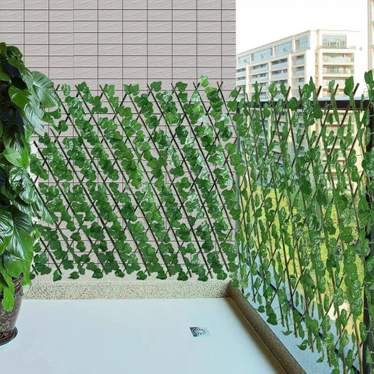 Artificial Greenery Screen Plastic Ivy Plant Fence for Balcony