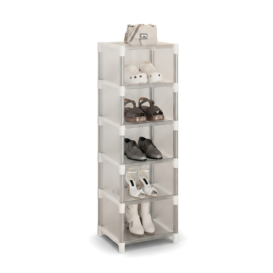 6 Layer Simple Membrane Shoe Rack White