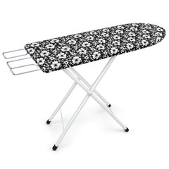 Foldable Space Saving Ironing Board with Iron Rest 100 × 30 x 74 cm