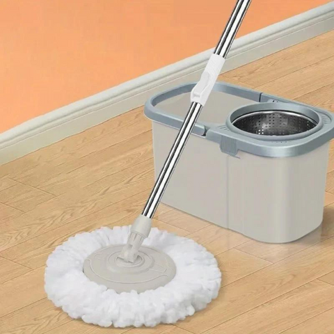 Hands-free 360° Spin Wringer Mop with Bucket