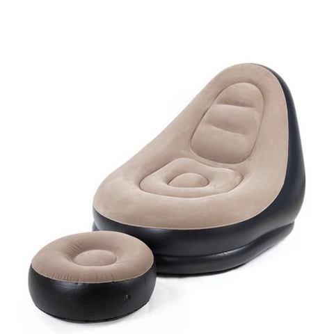 Inflatable Air Sofa Lounge Chair with Footrest