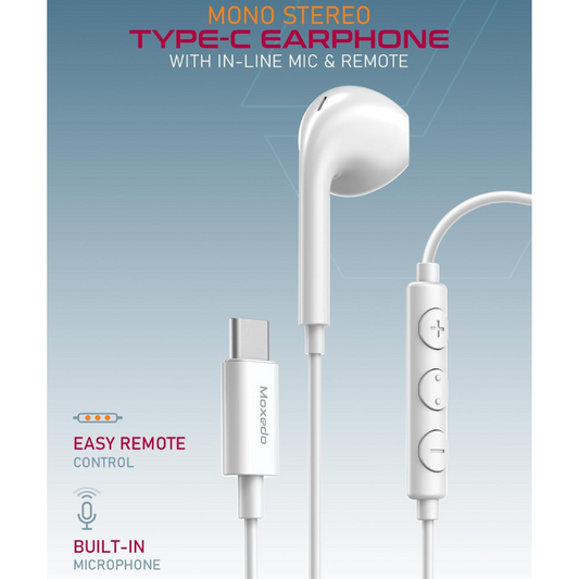 Moxedo Mono Stereo Type C Earphone