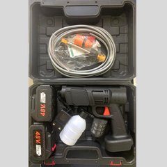 48Vh Cordless High Pressure Car Washing Gun with Dual Battery, Rechargeable, with Detergent Tank