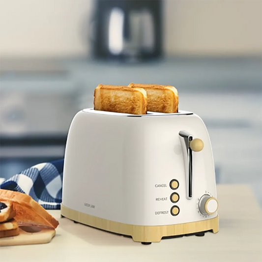 Green Lion Classic Bread Toaster - 6 Level Browning, Defrost and Reheat