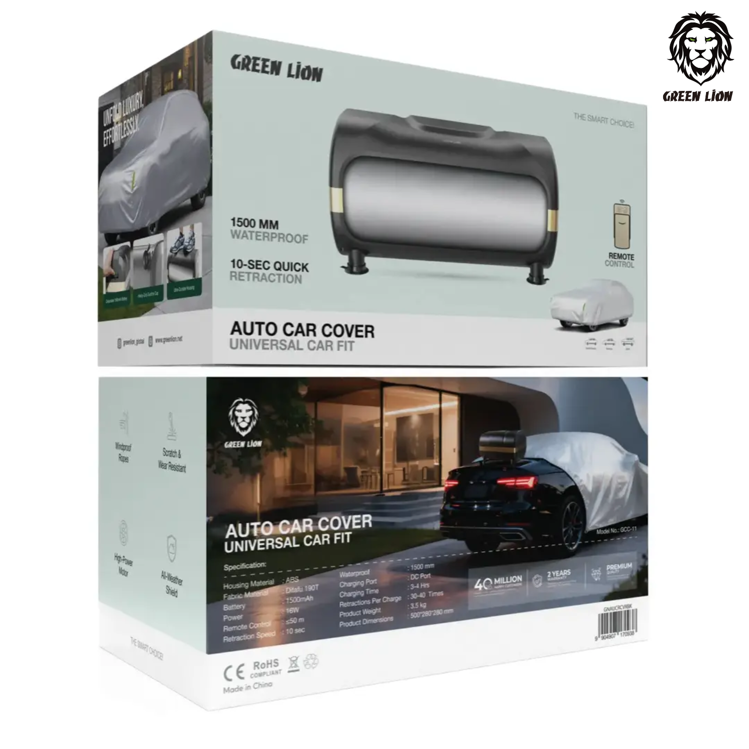 Green Lion Automatic Car Cover