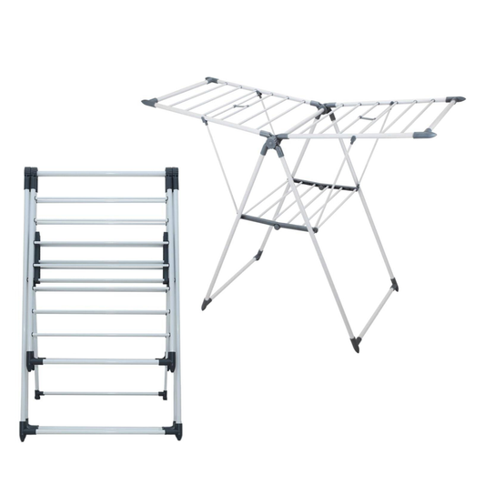 Stainless Steel Folding Clothes Drying Rack, Indoor & Outdoor Clothes Airer