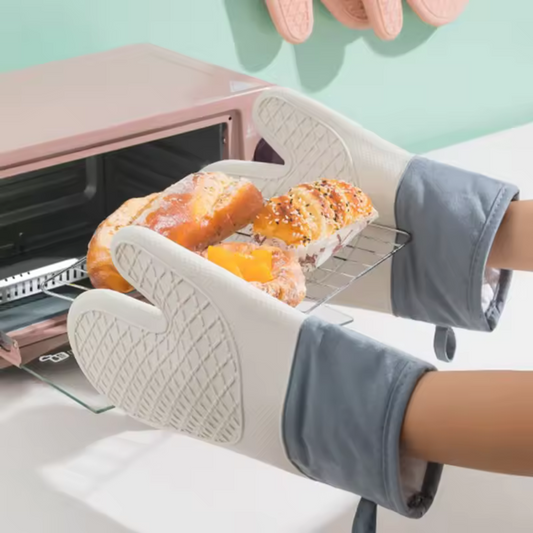 Thick Silicone Non-slip Heat Resistant Hand Glove for Microwave Oven (1 Piece)
